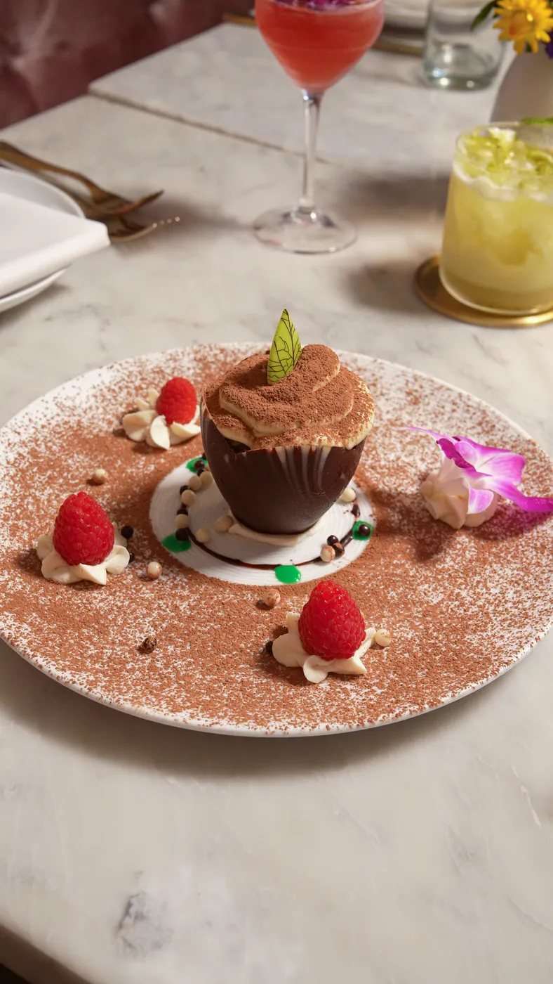 Cacao Tiramisu Cup at Flowers Saratoga